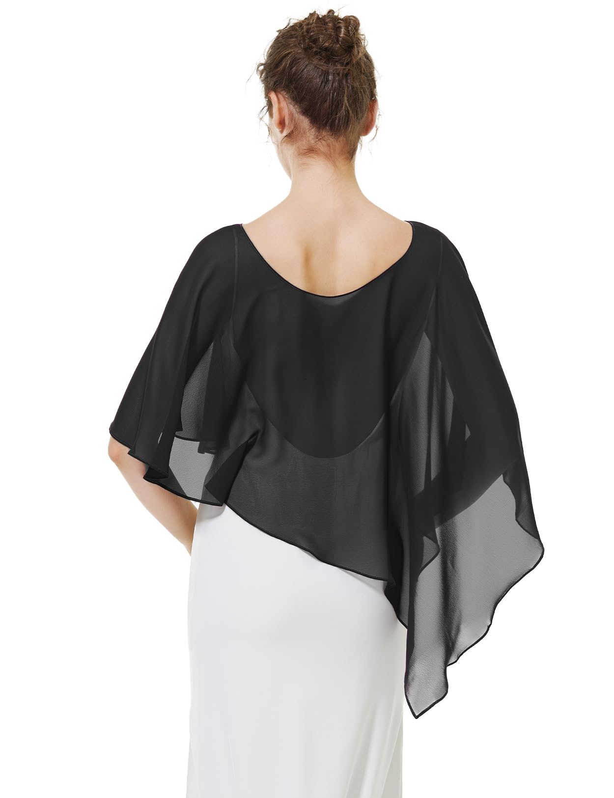 BEAUTELICATE Capa Gasa Fiesta para Mujer Boda Vestidos de Novia Noche Chales Verano Bikini Elegante Suave Ligero