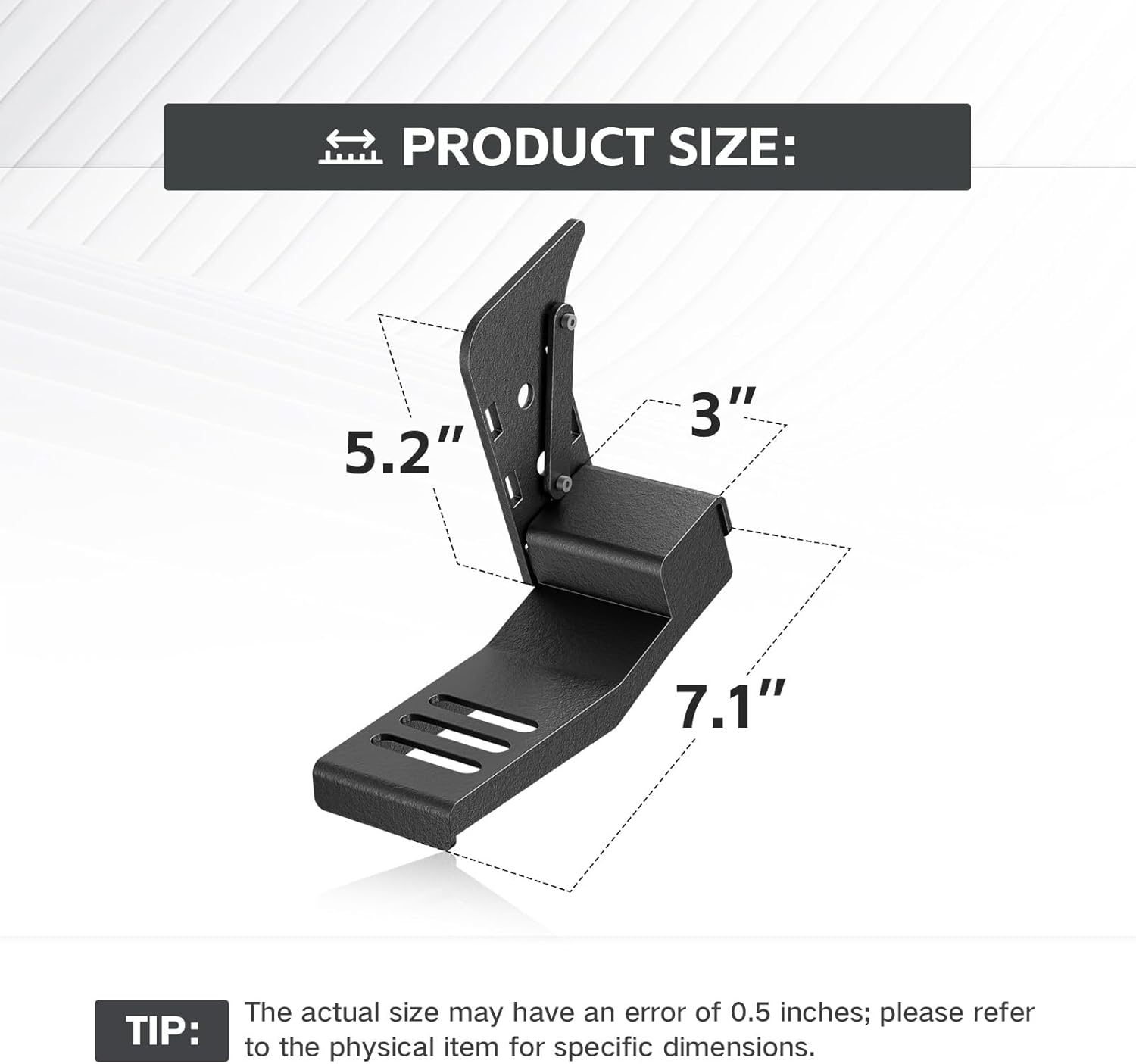 for JL JLU Dead Pedal Left Side Foot Rest Compatible with 2018 2019 2020 2021 2022 2023 2024 Jeep Wrangler JL JLU (NOT Fits 4XE Model), Driver Side Adjustable Kick Panel, Black