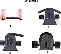 Vista 4 de IWONDER Protector de cubierta de patineta, protección de borde largo, tira de parachoques de cubierta, cubierta de goma duradera que absorbe
