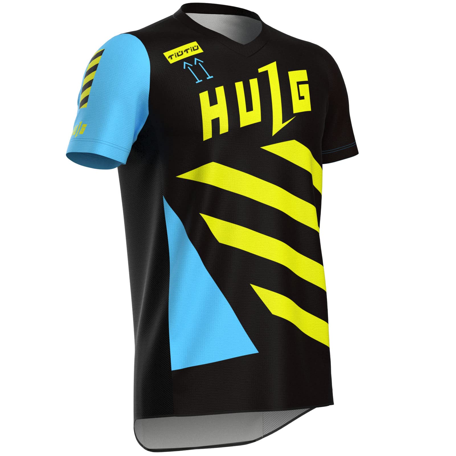 Mountainbike-Shirt,Fahrradtrikot Herren,rennrad Trikot Herren,Fahrradtrikot Herren Kurzarm,MTB Trikot,Atmungsaktives Material,Schnell Trocknend,antibakteriell