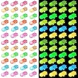 Lenwen 96 Pcs Glow in The Dark Turtle Figure Bulk Luminous Mini Sea Turtle Tiny Resin Animal Miniature Figurines for Ocean Animal Party Favors Ocean Theme Birthday Party Decorations DIY Home Garden