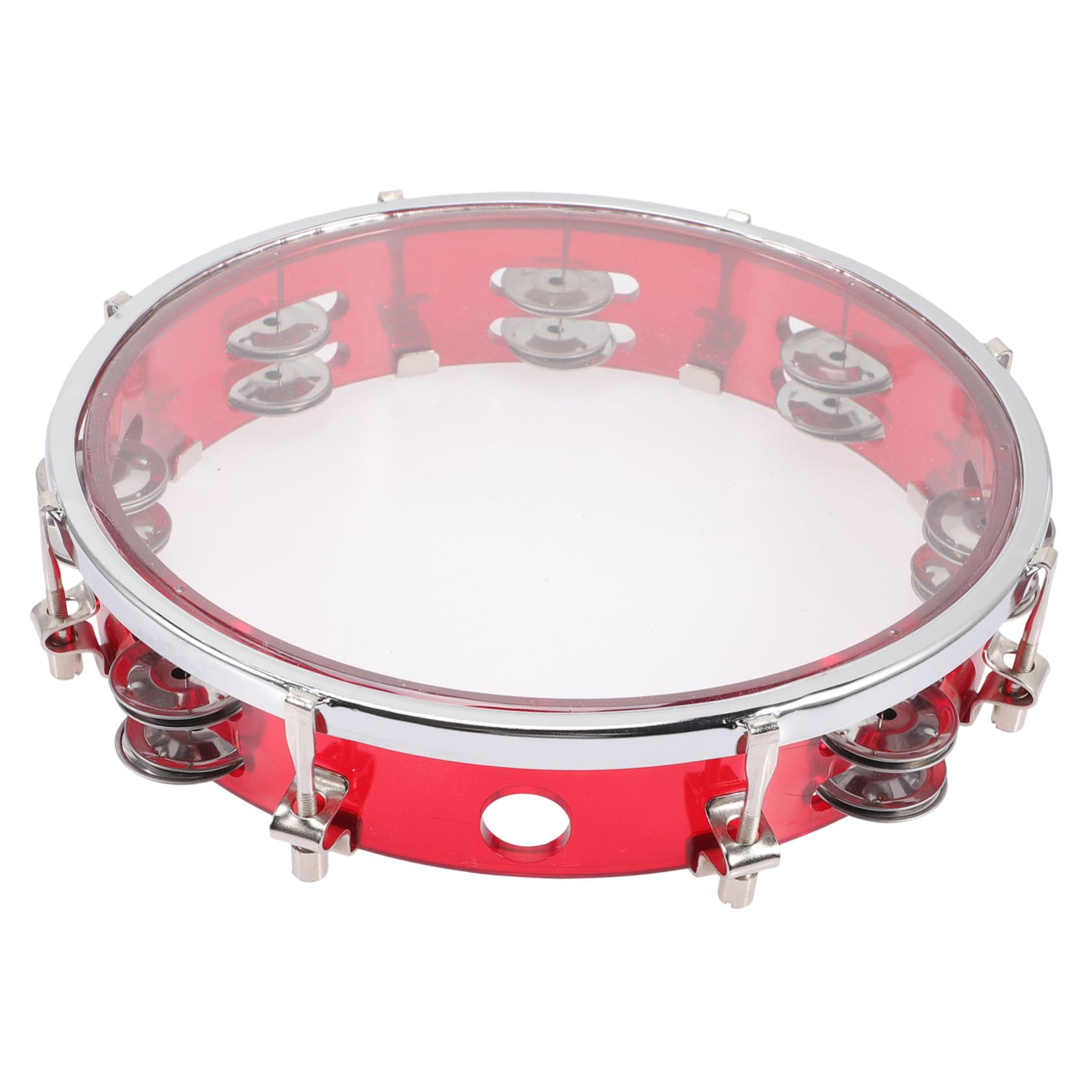 BESPORTBLE Tamburello Mano Leggero Campanello Strumenti Percussione Per Ragazzo Ragazza e Adulti Suono Brillante Per Concerti e Feste