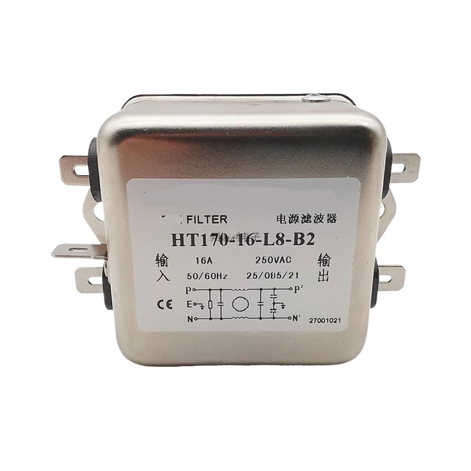 Filtro de potencia dedicado de 60A para eliminar interferencias eléctricas