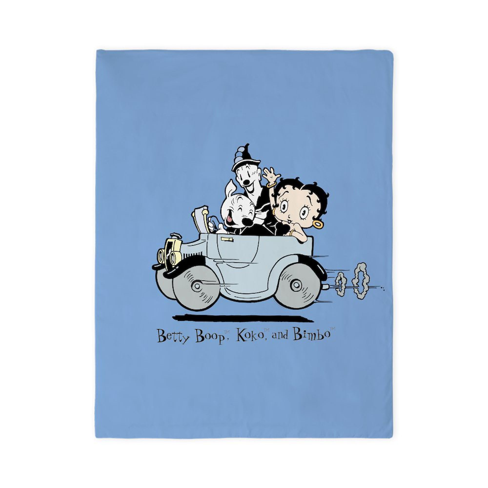 CafePress Betty Boop Clown Car Twin Duvet Cover, Printed Comforter Cover, Unique Bedding,