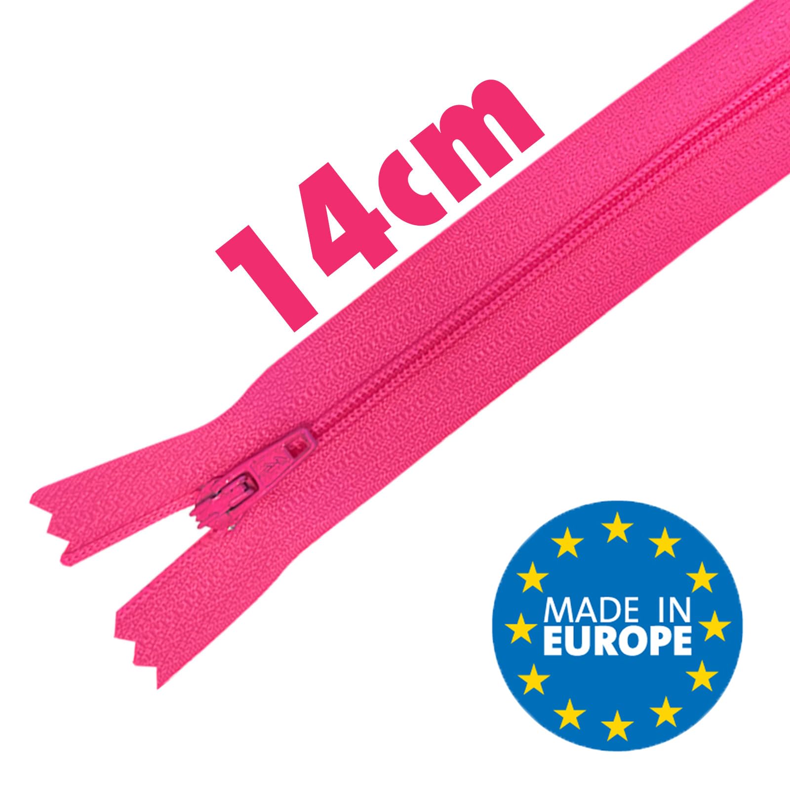 10 Cerniere Nylon 45 Cm - Pack Multicolore Per Cucito, Borse E Vestiti
