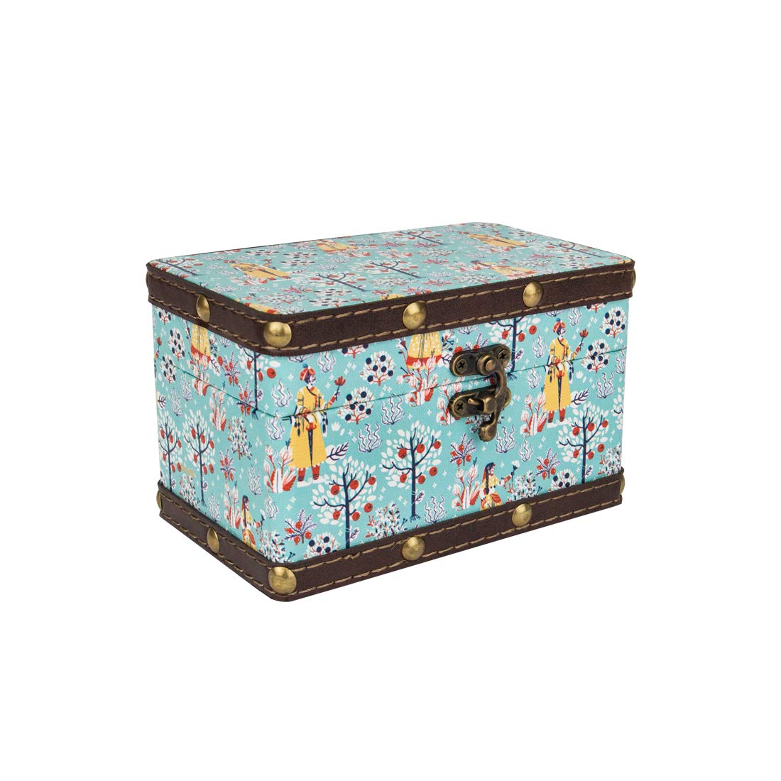 ChumbakGarden Gala Storage Box - Teal (Rectangular, engineeredwood)
