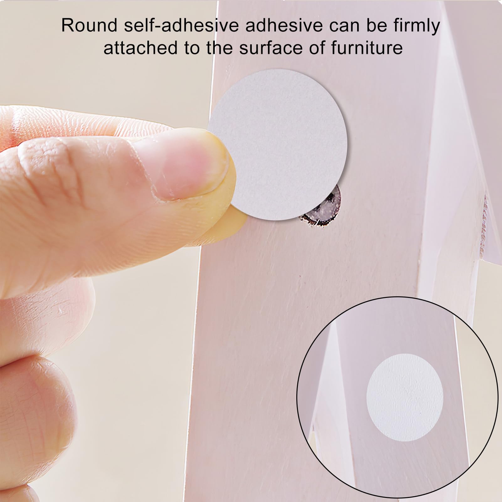 540pcs Screw Hole Stickers, Waterproof 21mm Wood Texture Screw Hole Covers Caps to Beautify Grey Oak Wooden Furniture, White Light to Dark Grey Black, 10Colors - Image 3