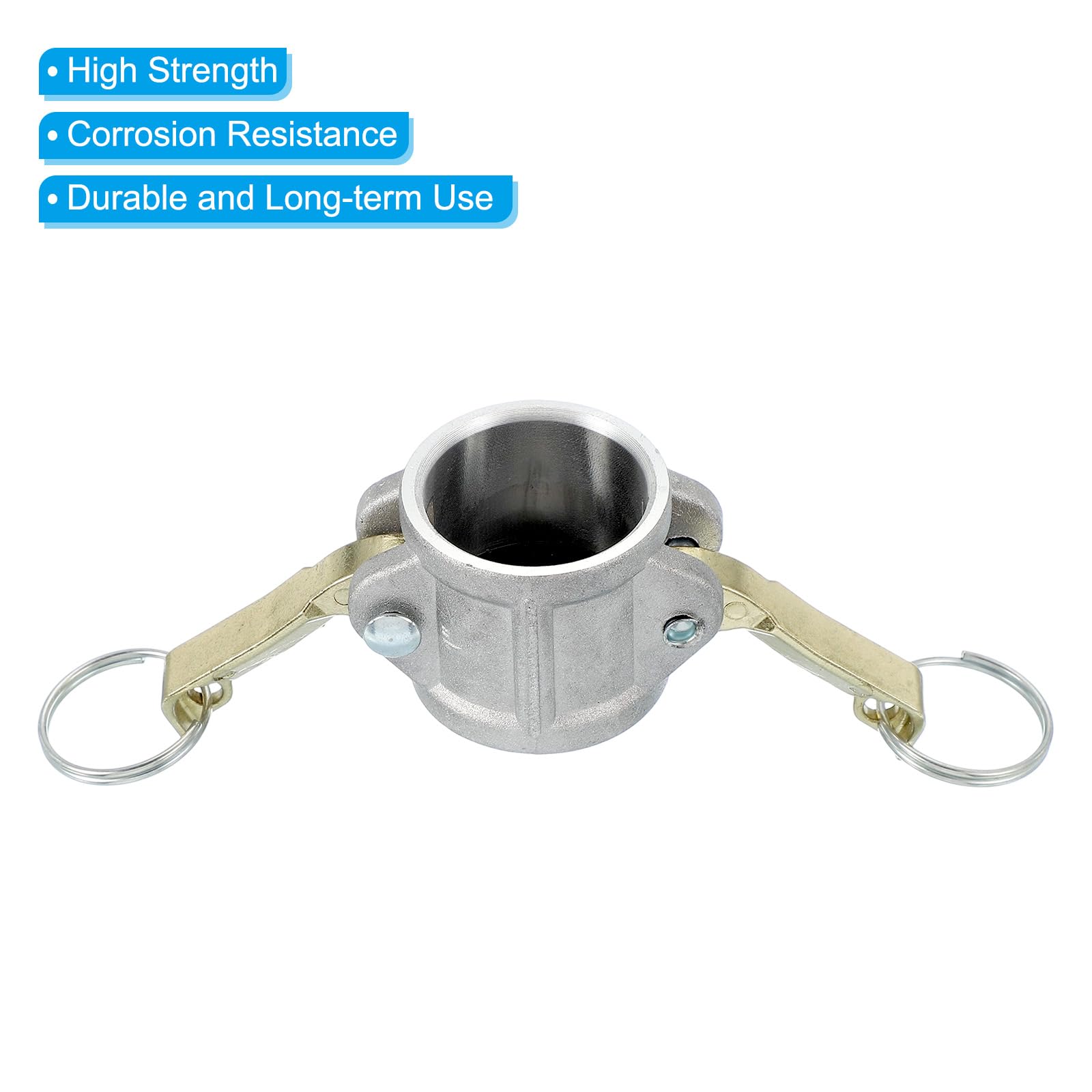 PATIKIL 2 Pack 1" Aluminum Cam Lock Fittings, Male Adapter x Female NPT Thread - Image 4