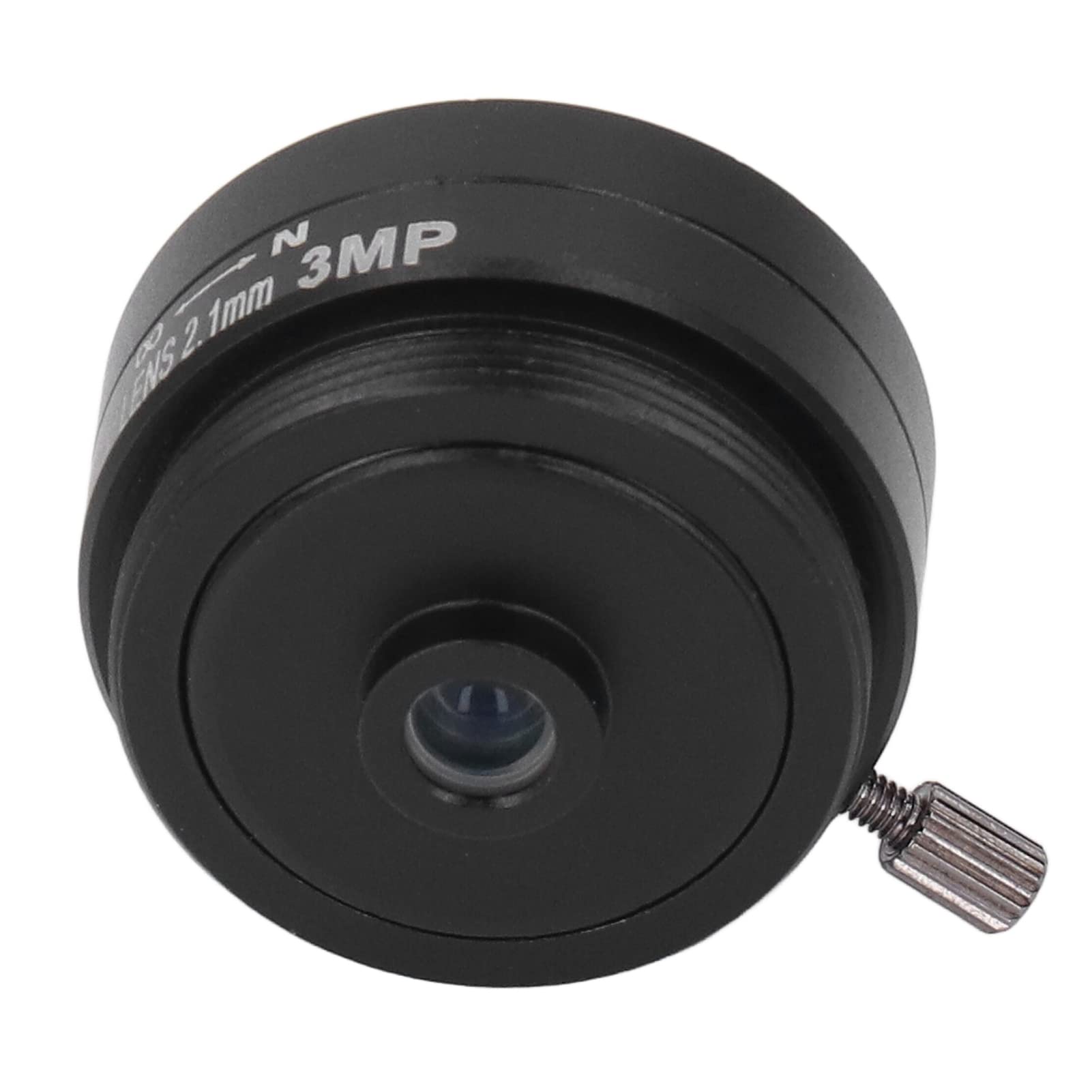 Lentille CCTV 2.1mm 3MP CS Mount Grand Angle - Objectif Caméra Sécurité Alliage Aluminium