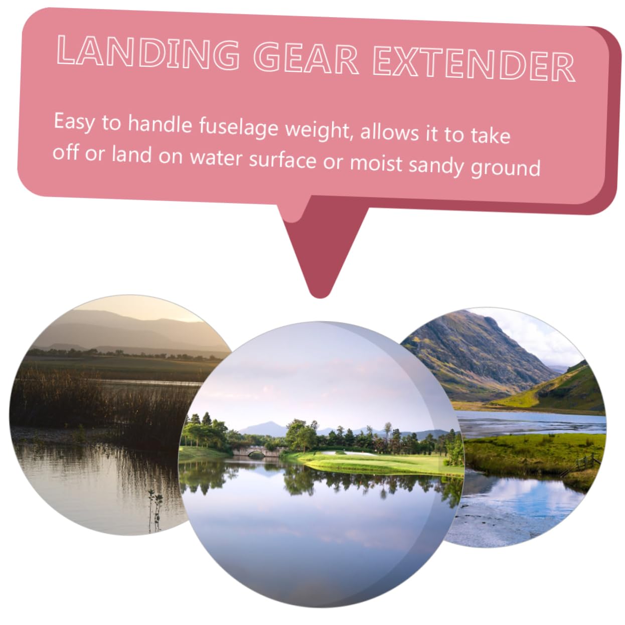 BESTonZON Pata De Aterrizaje Flotante para Dron Extensor De Elevación Soporte Flotante Kit De Entrenamiento Tren Aterrizaje Compatible Mini