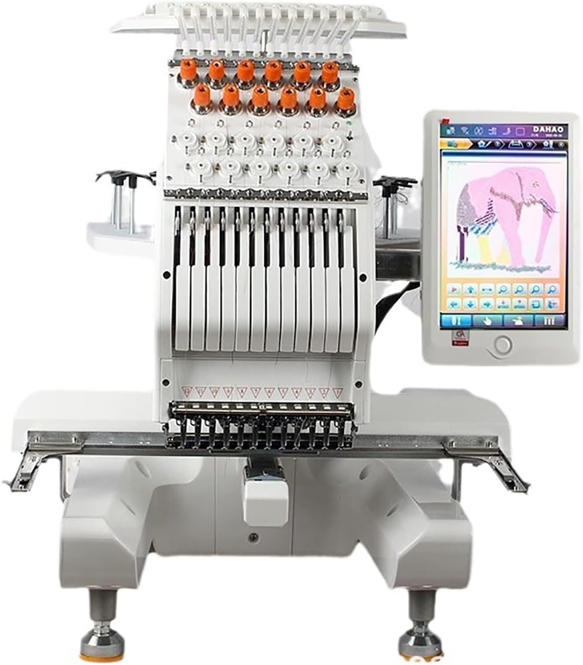 Multi-Needle Embroidery Machine with Touch Screen and USB Support for Various Embroidery Projects