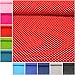 Produktbild MAGAM-Stoffe Lena Pünktchen Jersey Stoff Oeko-Tex Meterware 50cm (03. Rot)