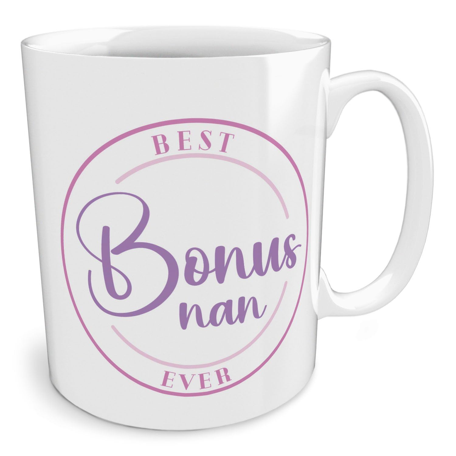 Black Raven Design - Best Bonus Nan Ever - Grandparent, Ceramic Mug, 11fl oz