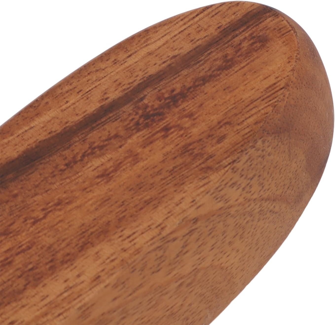 Salad Bowls, Wooden Multipurpose Large Capacity Wooden Boat Shaped Bowl for Food Bread Fruits Snack Dessert 22x8.5x4.5cm / 8.7x3.3x1.8in