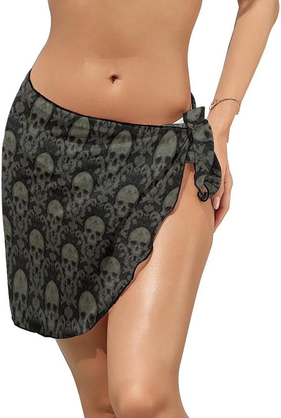 Women's Beach Sarongs Sheer Cover-Ups Bikini Wrap Cover Up Chiffon Beach Sarong for Pool Vacation Party