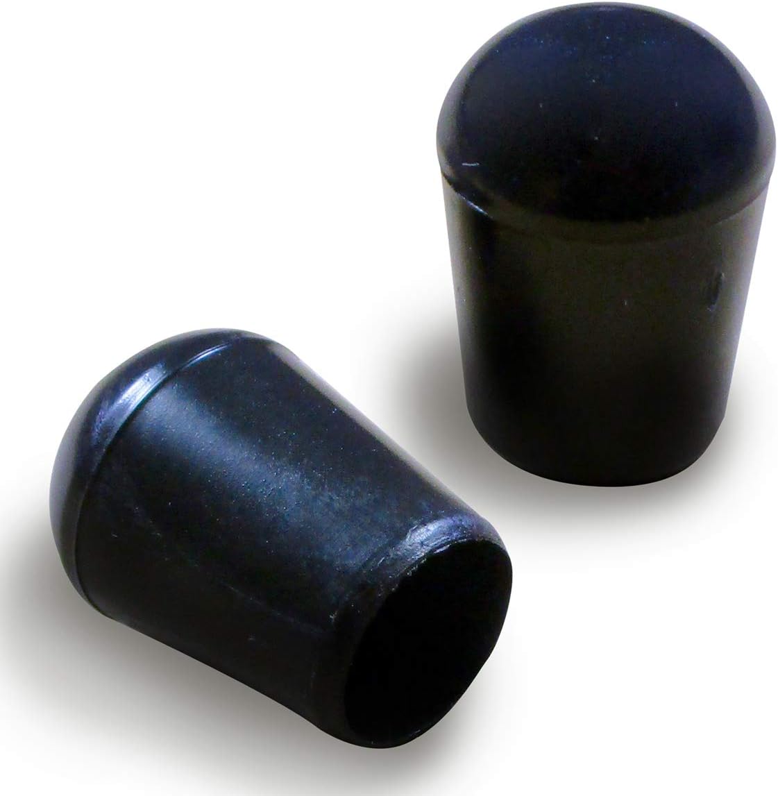 ajile Round Ferrule Domed End Cap in Black Plastic for Tubular Feet Tubes Wire Ends 4 mm Diameter - 50 Pieces - EVR104x50-FBA