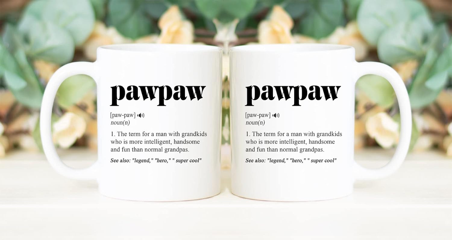 Pawpaw Definition Mug - Promoted To Pawpaw Gift - Gifts from Grandkids Coffee Mug 11oz - Grandpa Mugs, Fathers Day Christmas Mugs Tea Cup Gifts - Image 4