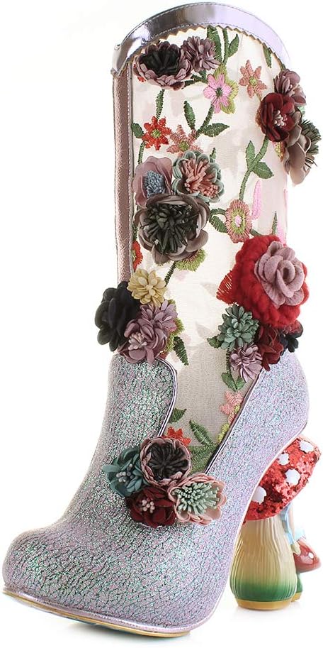 Womens Irregular Choice Angelica Pearson Fairy Toad Stool High Heels - Pink - 4