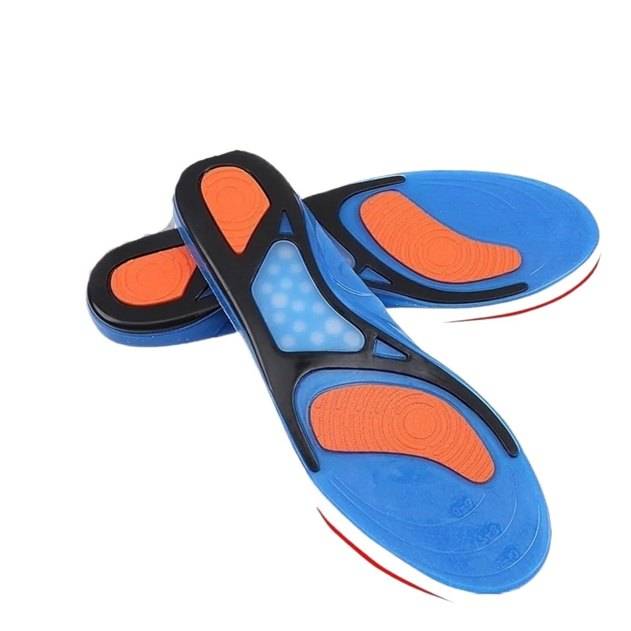 Plantillas de Gel, cómodas y Transpirables Inserciones de Silicona, Desodorante, Plantillas de Zapatos con absorción de Impacto, Inserciones Deportivas(Small)