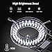 Lab Microscope Parts Adjustable 56 LED Miniscope Ring Light Ringlamp for Industry Video Stereo Microscope Lens