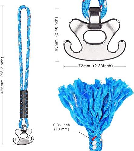 Miniatura 7 de BeneLabel Tow Rope Quick Connector for Tubing with Stainless Steel Connector, Water Sport Towable Connector