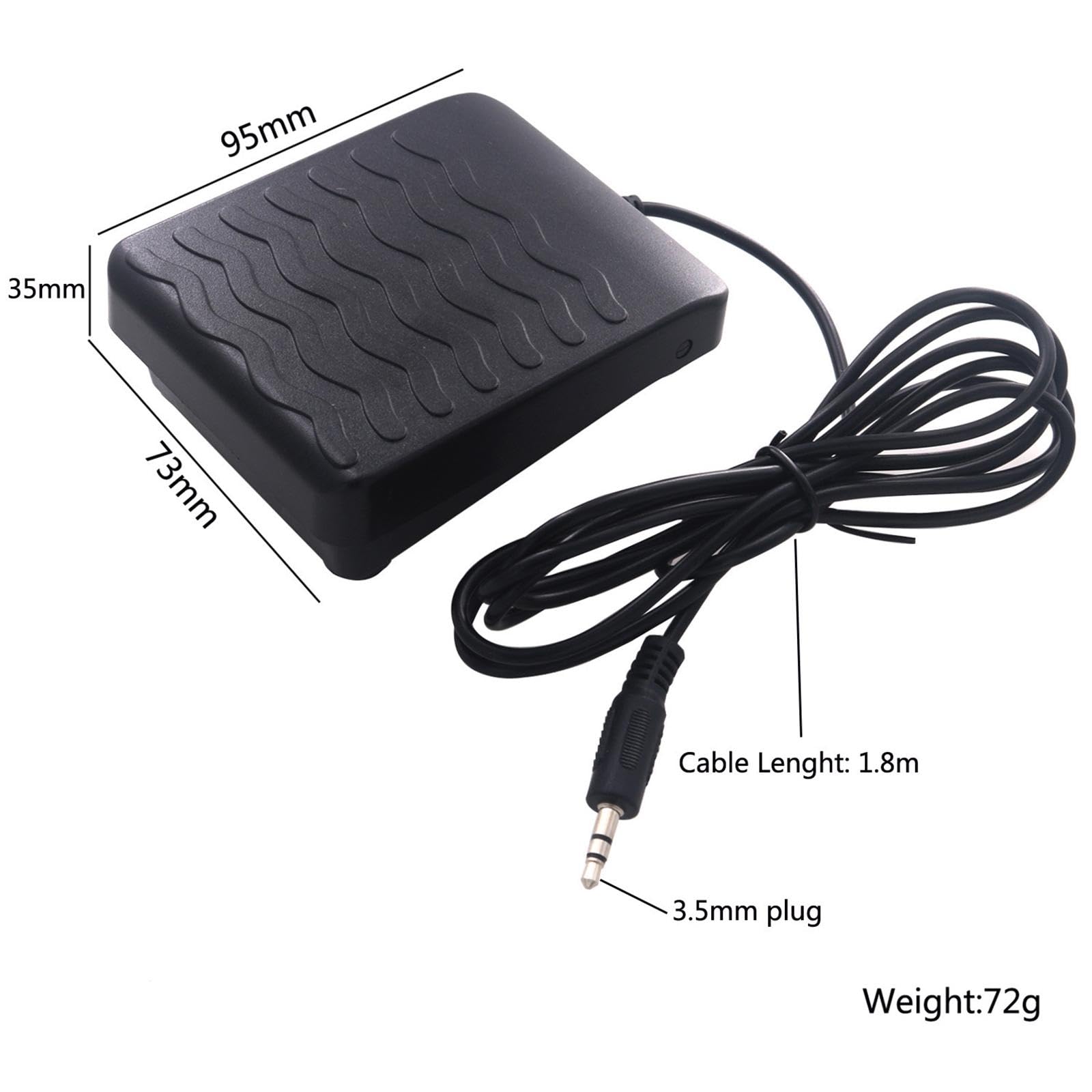 Pedal de Sustain Eléctrico Y Auriculares. Práctico, Robusto, Universal Y Profesional.