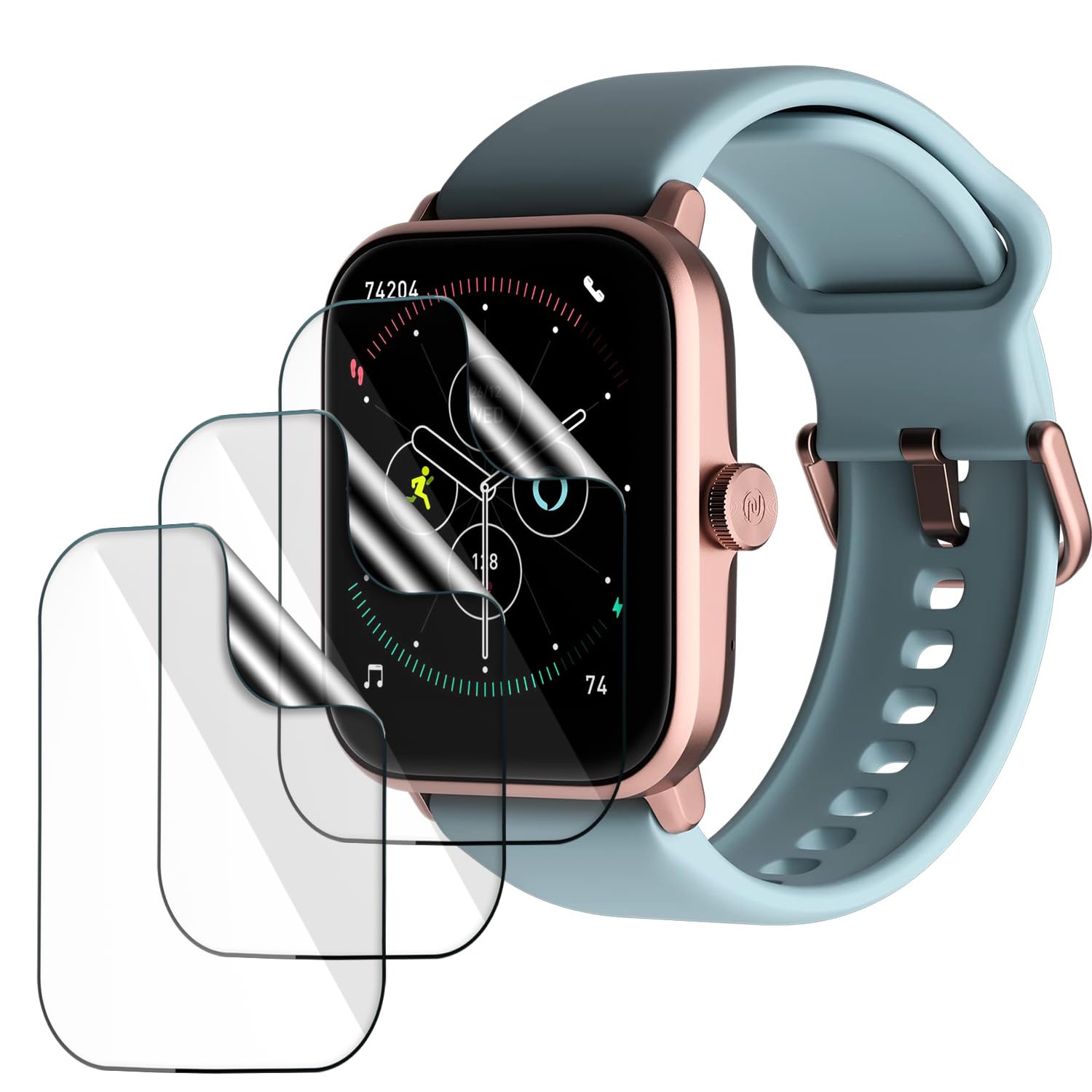 FCS smartwatch screen guard for Noise ColorFit Pro 3 Alpha | Pack of 3 | Edge to Edge Coverage | Ultrathin 0.125mm 9H anti shock flexible Watch screen protector TPU membrane (B0BGLBP47L) Amazon Price History, Amazon Price Tracker