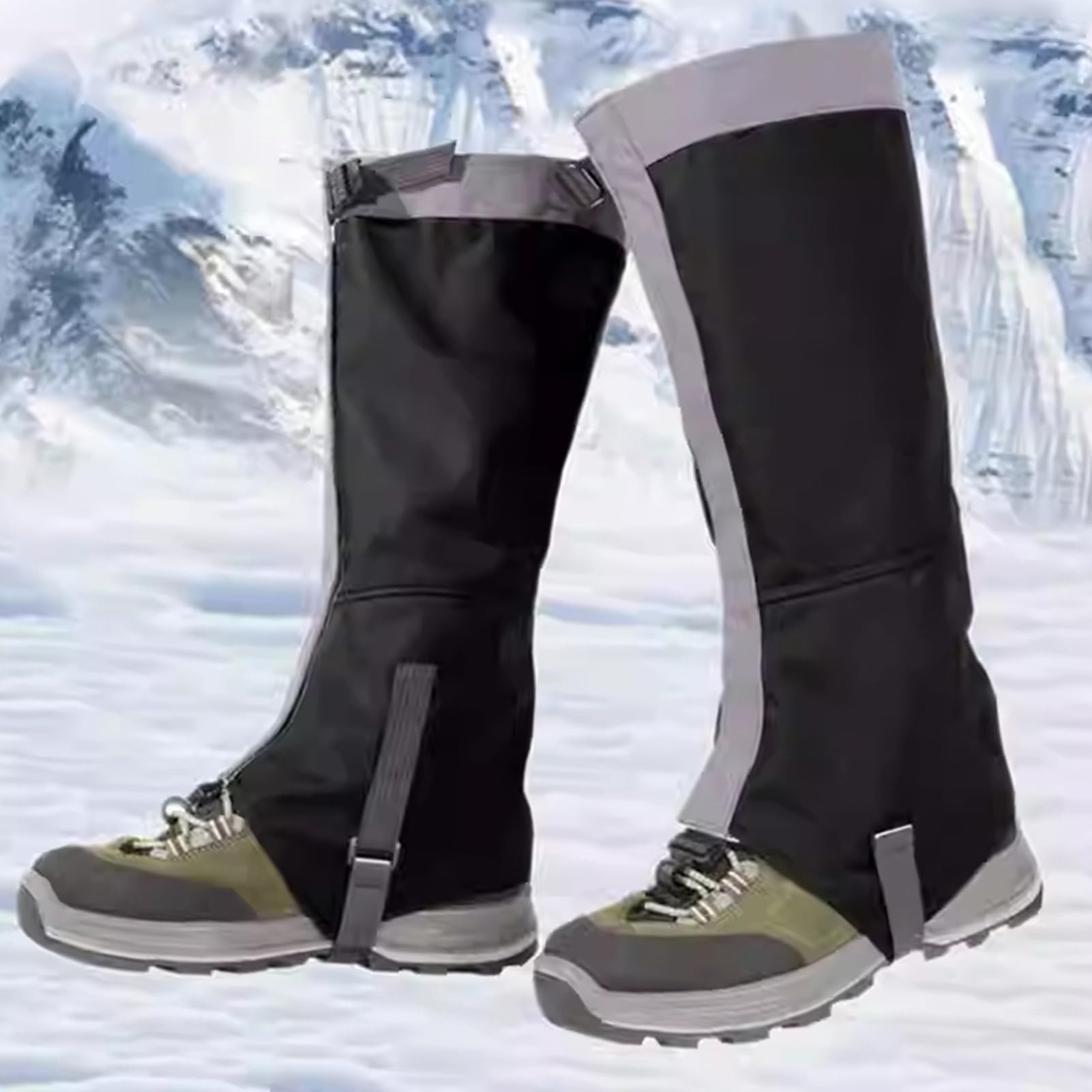 Genérico Polainas Ajustables, Protectoras For Botas De Nieve, For Senderismo, For Exteriores For Caza, For Terrenos Fangosos(Blue1,M)