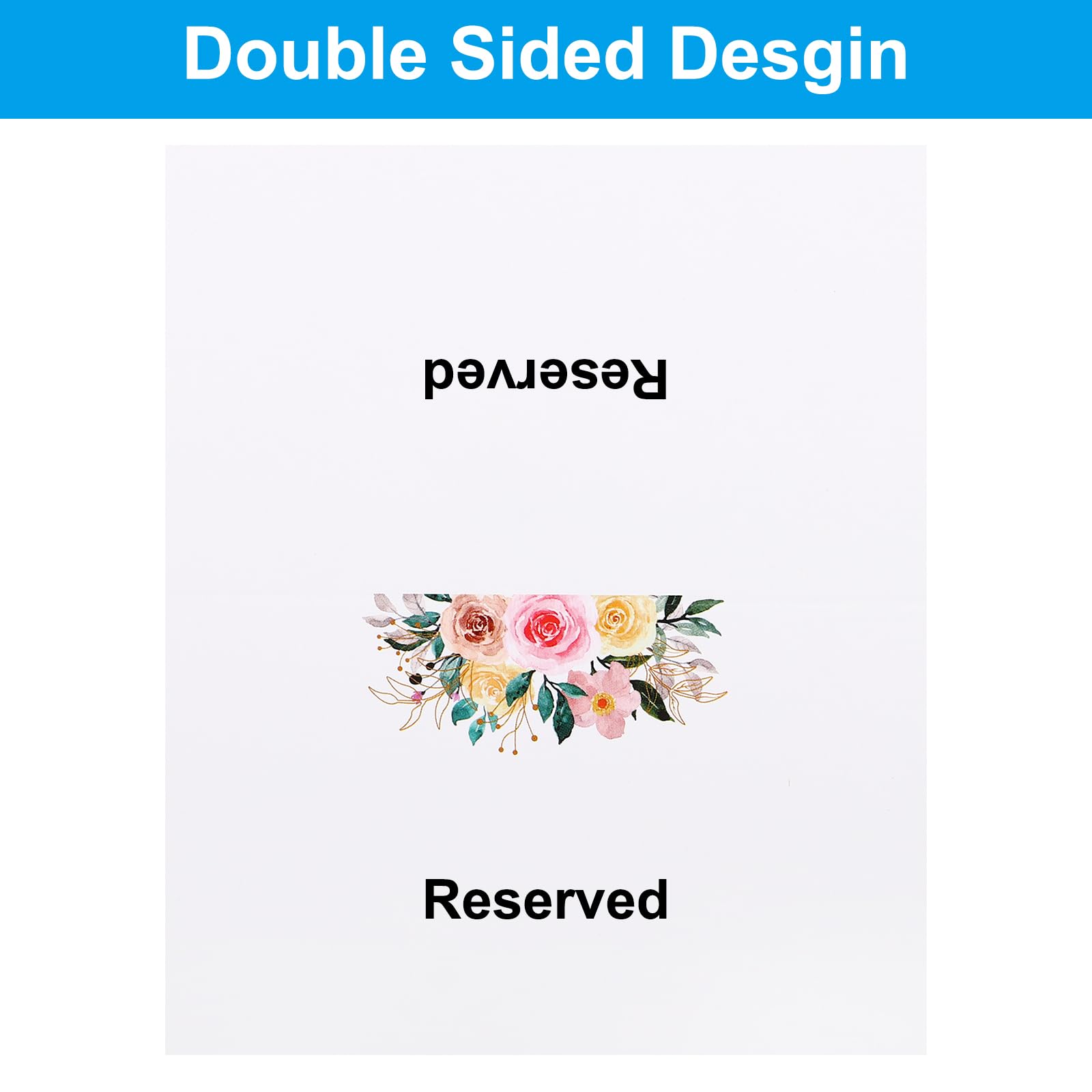 PATIKIL 100 Pack Reserved Table Signs - Image 4