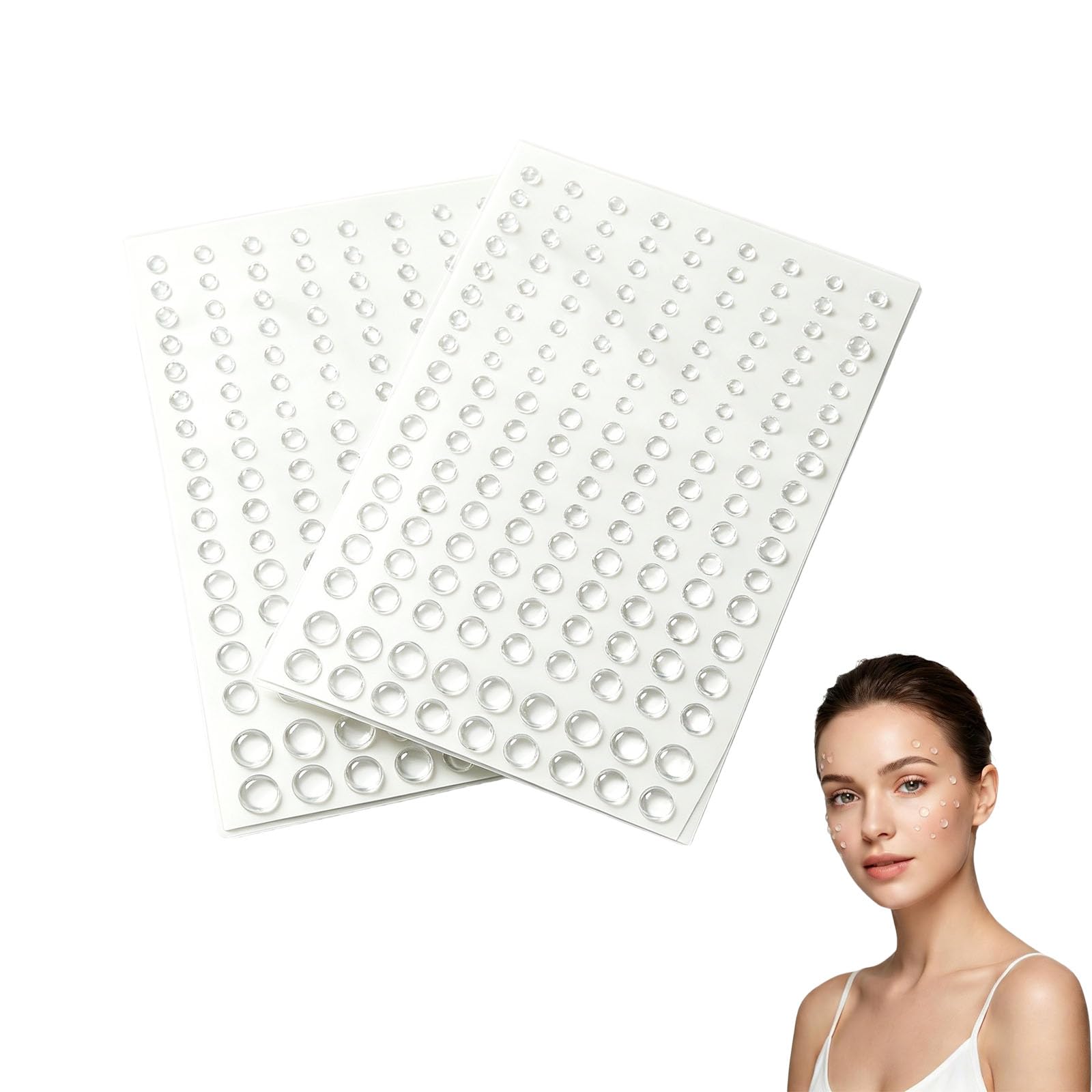 324 Pcs Clear Dewdrop Droplets Stickers Self-Adhesive Round Water Drops Embellishments Flatback Resin Round Craft Beads for DIY Scrapbooking Crafts Card Making Decor Accessories