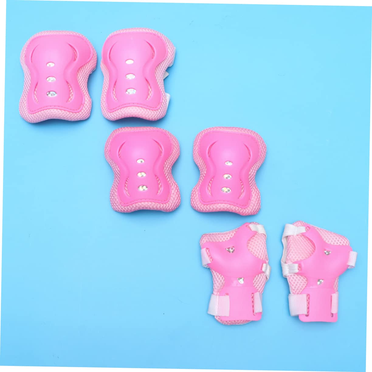 Yardwe Skateboard Protective Gear Set 6pcs Boys and Girls Elbow Knee Wrist Pads Safety Comfort for Outdoor Sports