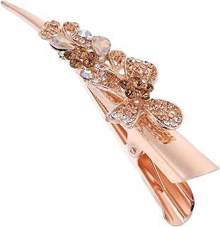 FOMIYES rhinestone bobby pins metal hair clip Metal crystal hair clip decorative hair clip for girl