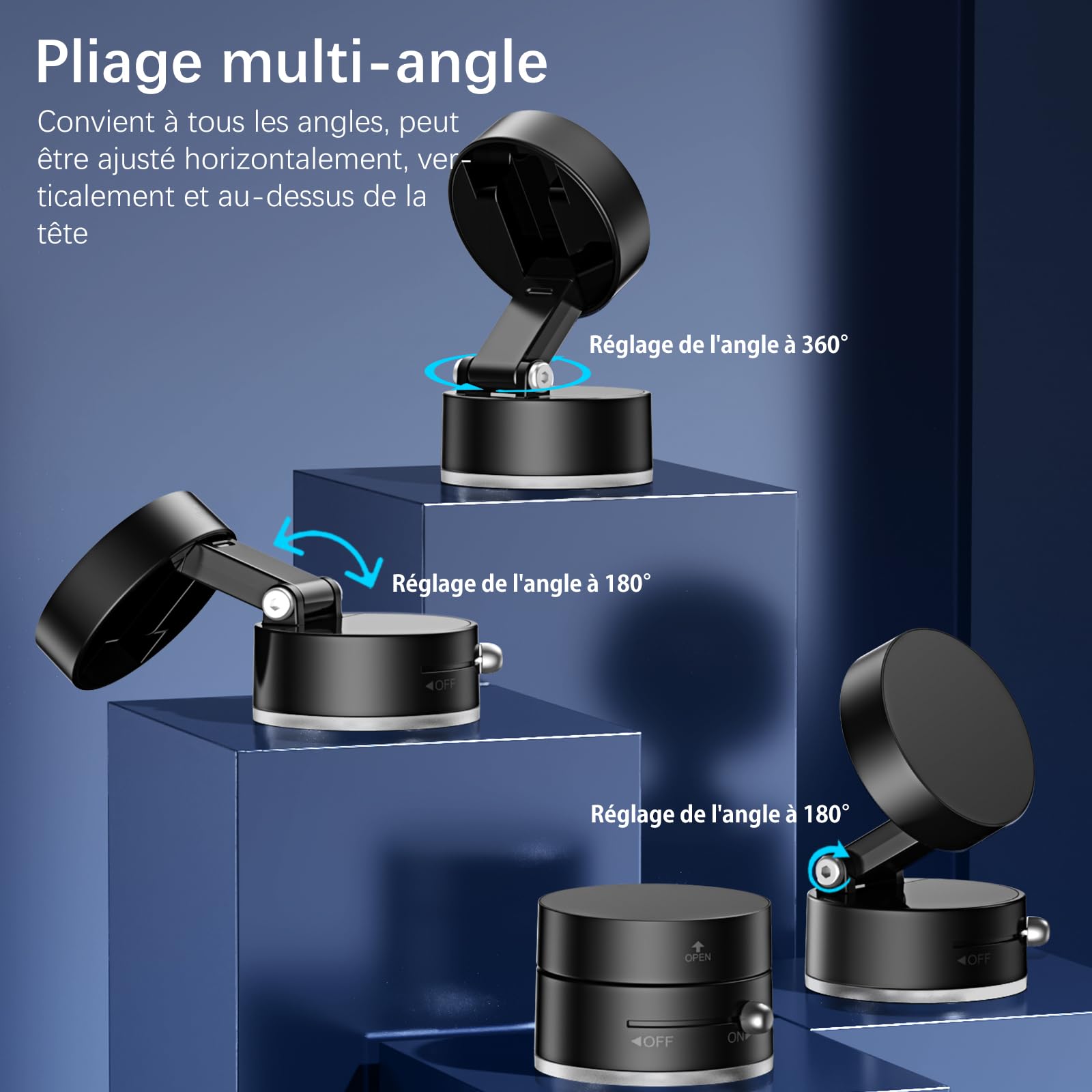 Support Téléphone Voiture Magnétique Magsafe, Rotation 360