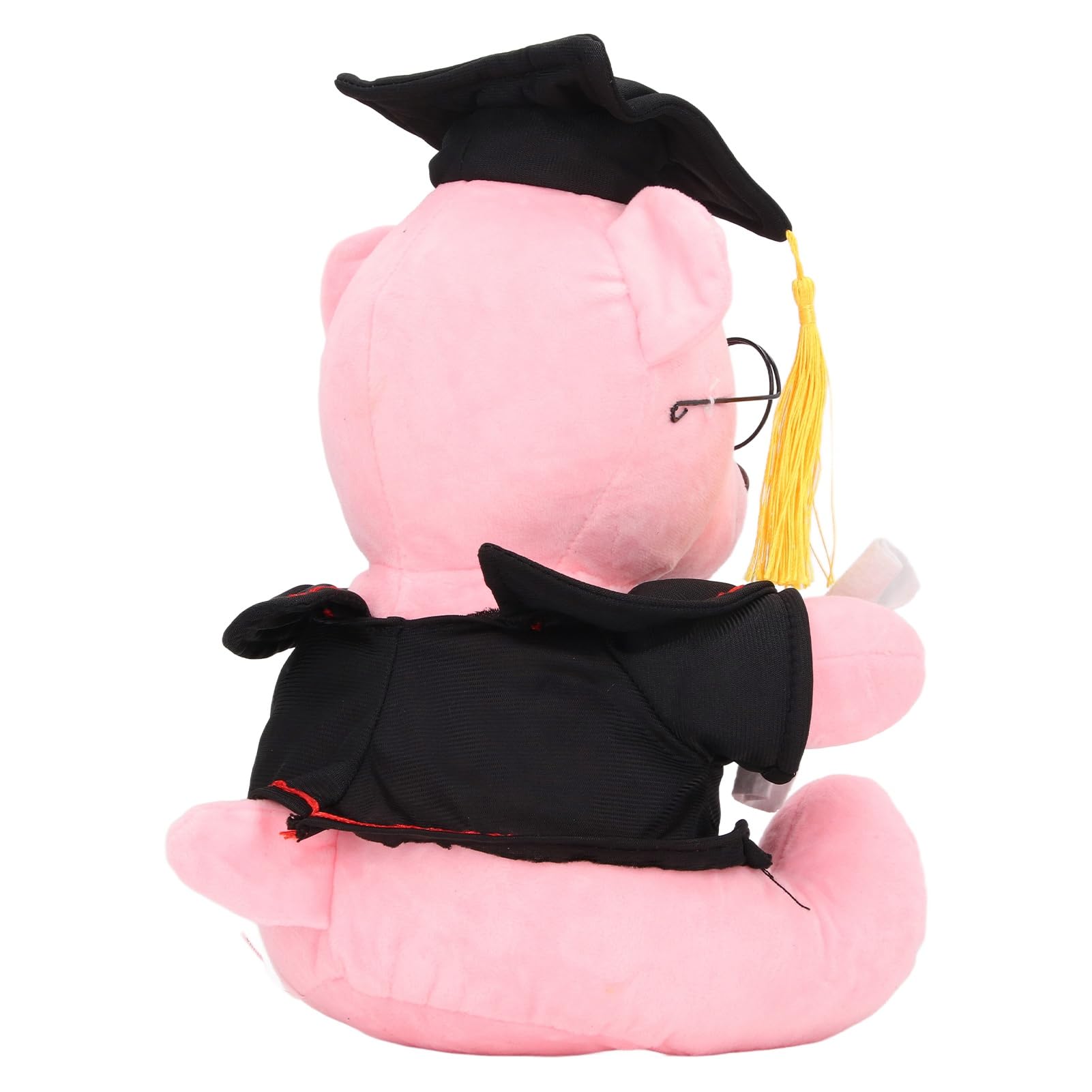 Muñeco de Peluche de Oso, Muñeco de Peluche de Animal Seguro, único, Cómodo y Lindo para Regalos de Graduación (Rosa)