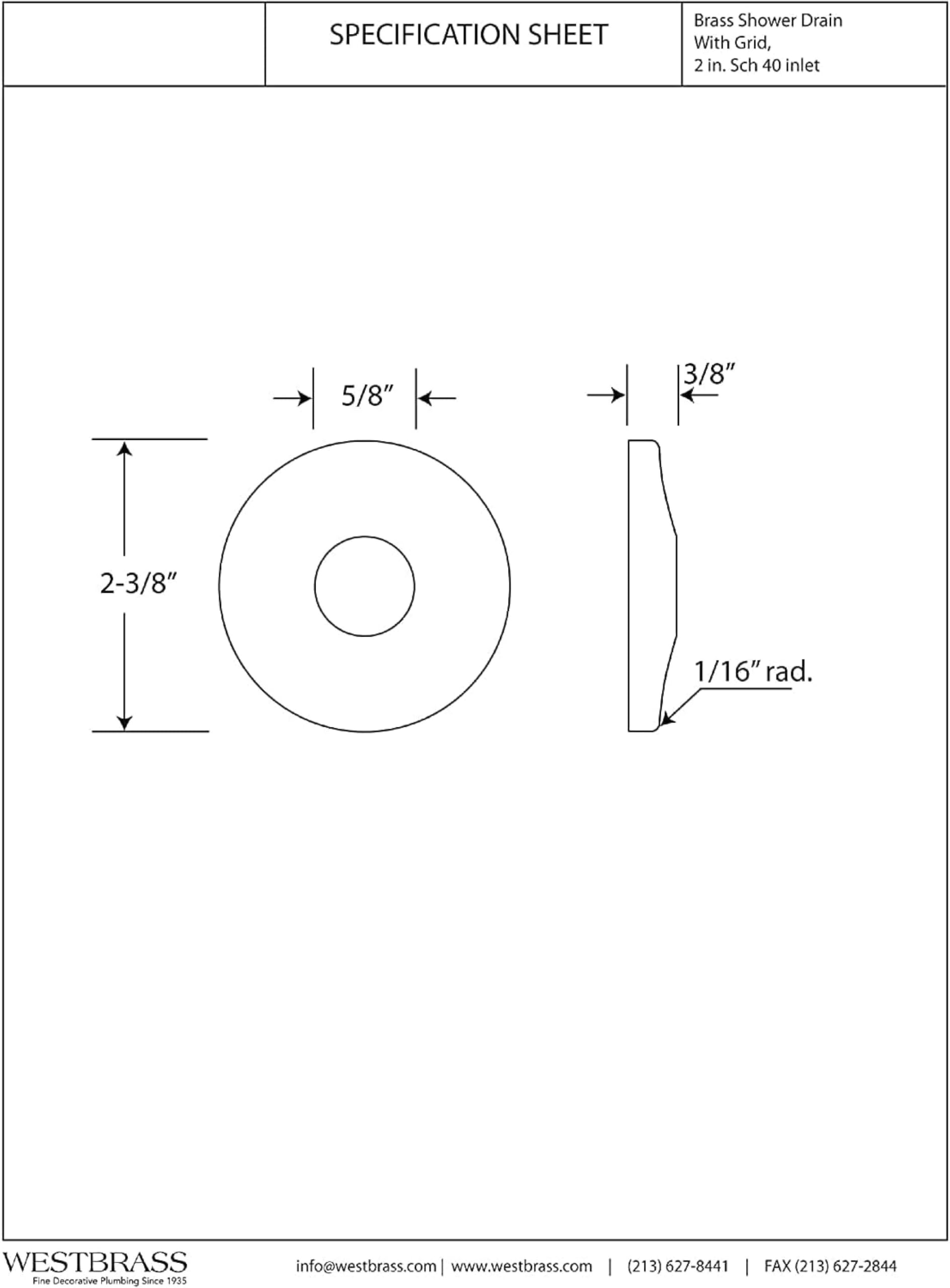 Westbrass D105K15-01 Kit de suministro corrugado de 5/20.3 cm 3/20.3 cm OD x 38.1 cm, latón pulido