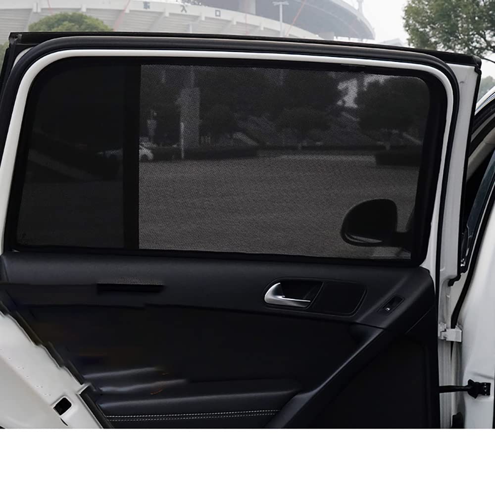 Boucle/Magnétique Voiture Pare-Soleil Fenêtre Latérale Avant Arrière Pare-Soleil Vie Privée Protection pour Au1di Q2,D/4 Car Windows