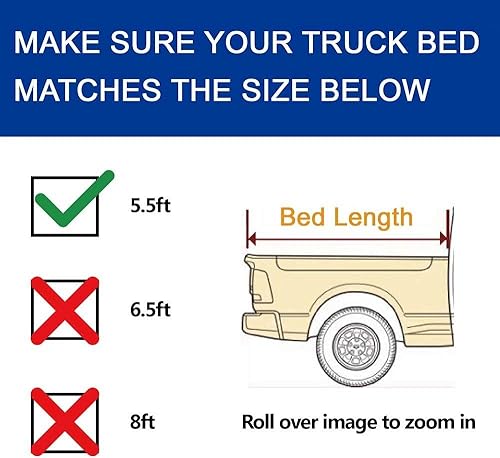 Vista 3 de Cubierta Lyon Camión Pickup Cama para Ford F150 Tonneau Cover Suave enrollado.