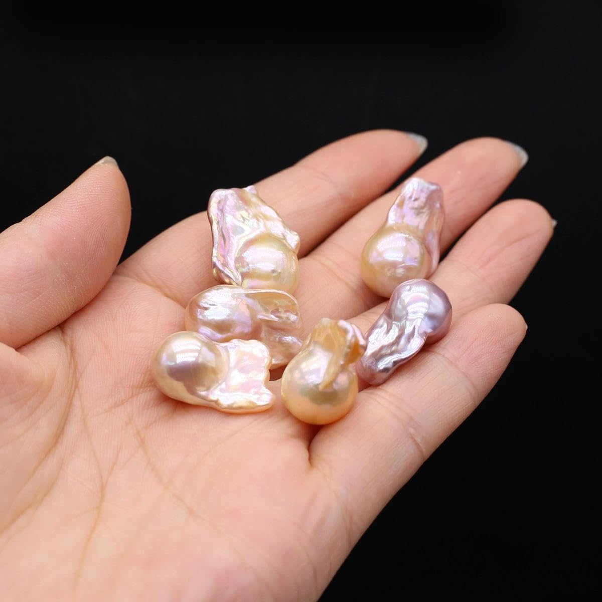 Perles baroques boule de feu non percées pour éliminer les défauts de montage