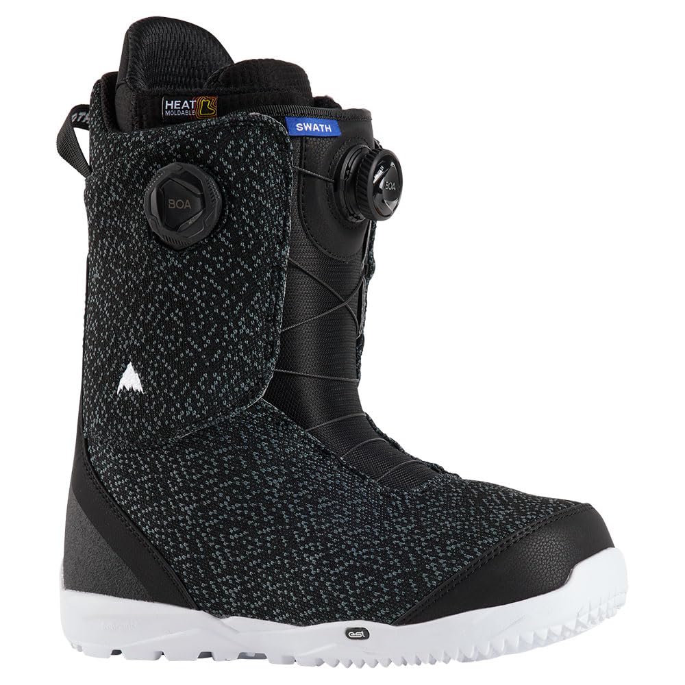 Burton Swath Boa - Botas de Snowboard para Hombre, Color Negro