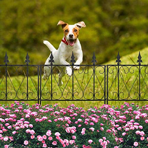 Thealyn Clôture De Jardin Décorative En Métal De 55,9 Cm De Large X 45