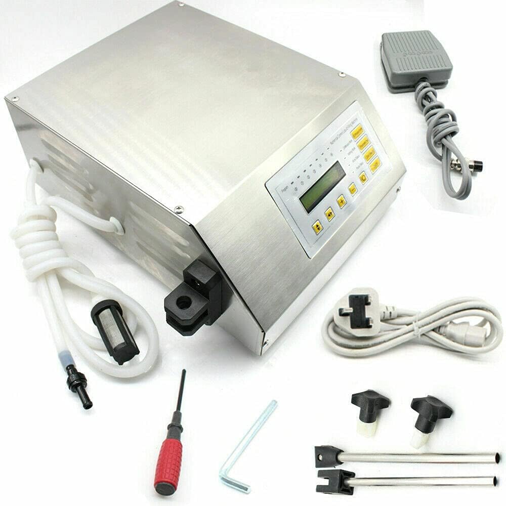 Control digital Agua Vino Líquido Máquina Llenadora de Líquido Conteo Automático LCD Aceite Máquina de Llenado Autocebante 2-3500ml