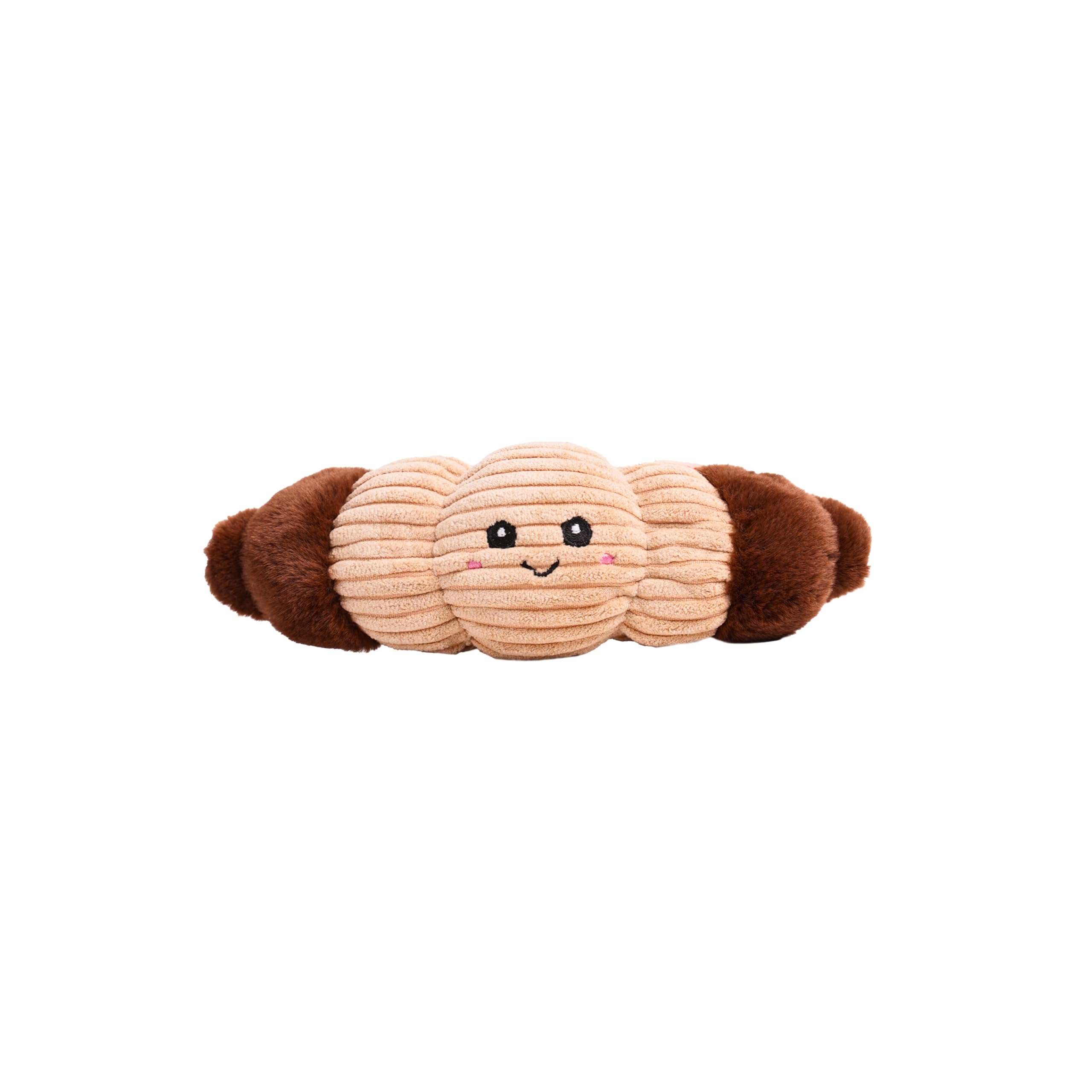 Puffy Crew Squeaky Dog Plush Toy Bakery Bite Stick Collection 8 for Small and Medium Dogs Croissant Small