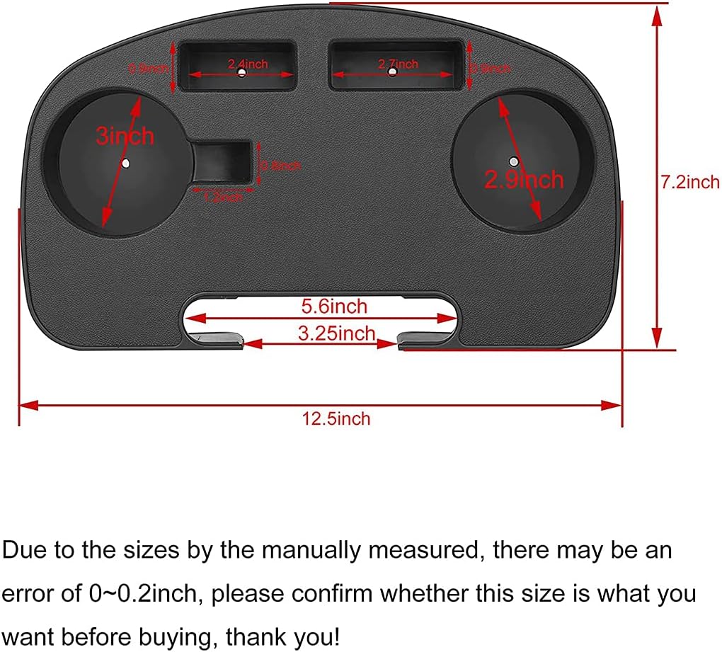 Oval Zero-Gravity Chair Cup Holder Clip on Side Recliner Table Zero-Gravity Lounge Tray 2 Pack for
