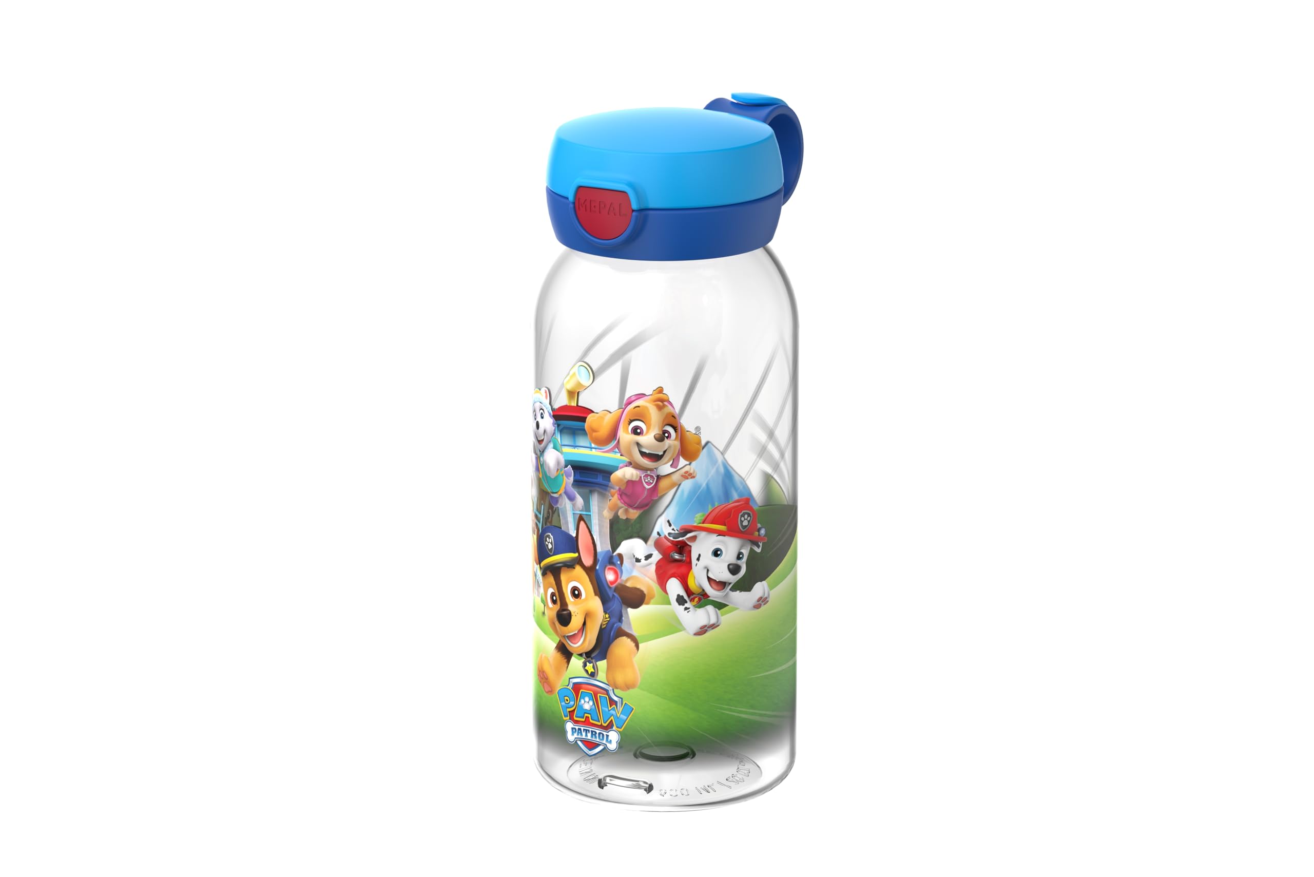 Mepal Paw Patrol Girls - Drinking Bottle With Flip Cap Campus - Flip Cap Pops Up At The Push Of A Button - Suitable For Carbonated Drinks - Water Bottle - Leak-Proof And Dishwasher Safe - 600 Ml - Paw Patrol Pups