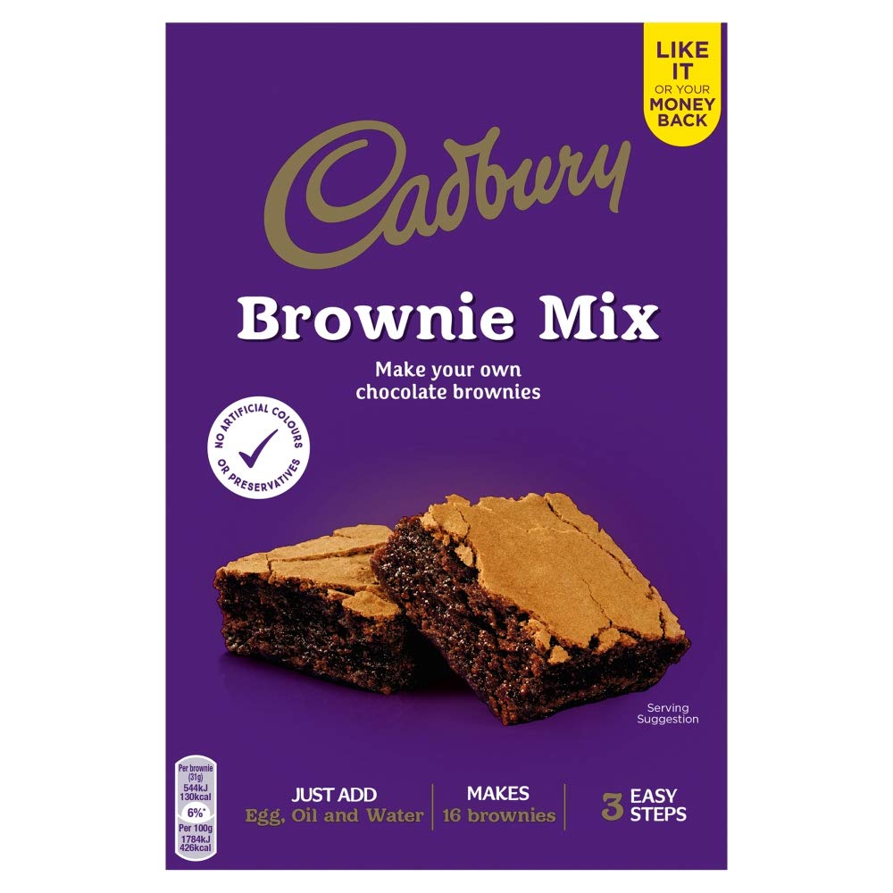 Cadbury Chocolate Brownie Cake Mix 350g x 5 Boxes