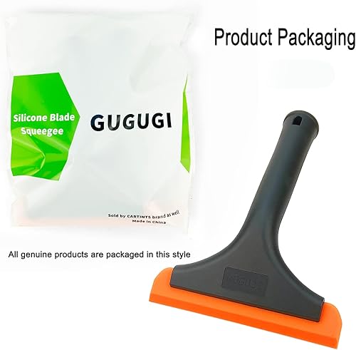 Miniatura 2 de Escobilla de silicona súper flexible, hoja de agua automática, limpiaparabrisas de agua, escobilla de ducha, hoja de 5.9 pulgadas y mango de 7.5