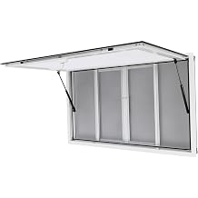 Concession Window,50 x 30 inch,Aluminum Alloy Food Truck Service Window with Awning Door&4 Horizontal Sliding Screen Windows&Drag Hook,Food Truck Window for Food Trucks Concession Trailers