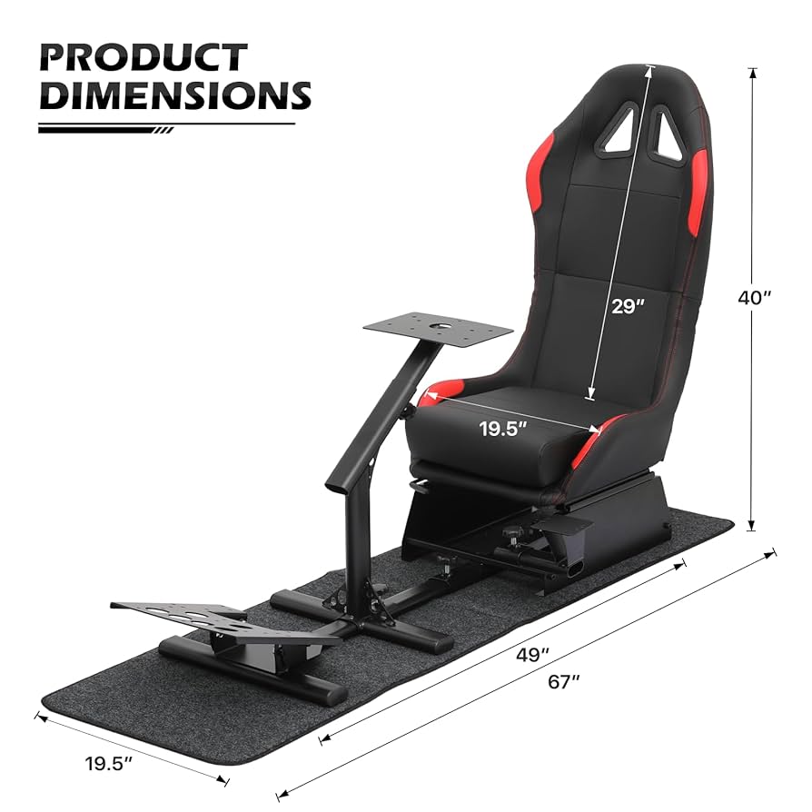 レーシングシミュレーターコックピット Amazon.co.jp: MoNiBloom レーシングシミュレーター