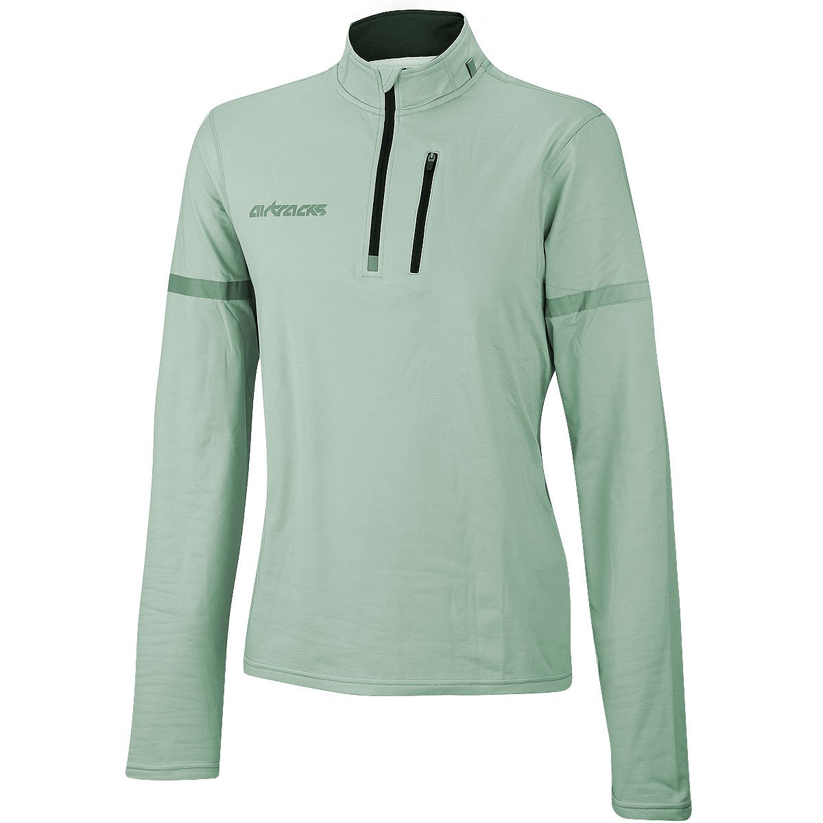 Airtracks Camiseta térmica de manga larga para hombre, de invierno, forro polar, camiseta funcional de secado rápido, cálida, transpirable, reflectantes