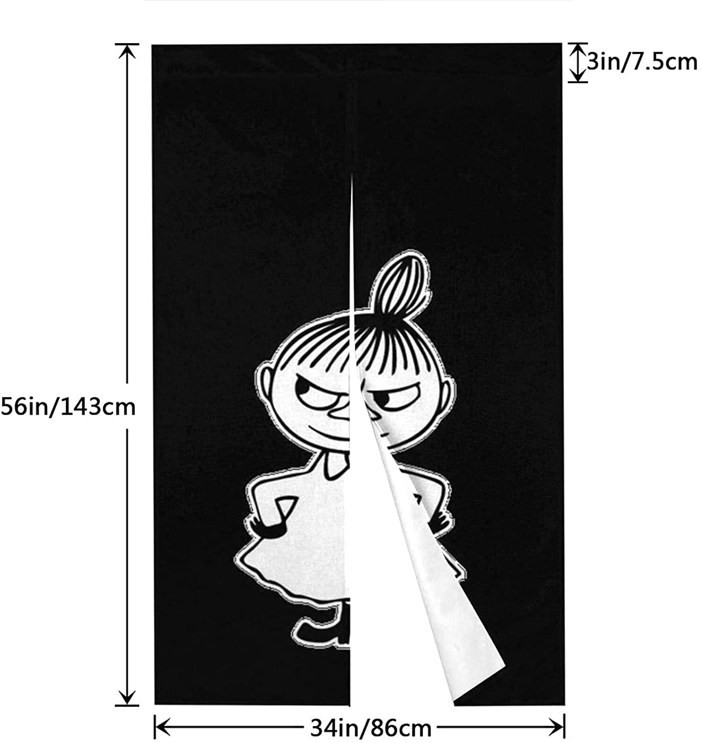 Amazon｜ムーミン リトルミイ のれん 暖簾 間仕切り 断熱 目隠し